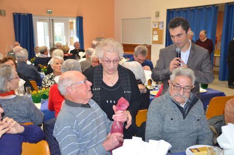 Repas des anciens 2020 le plus ancien et maire