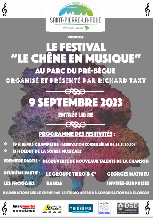 2023 09 09 Le chêne en musique Affiche