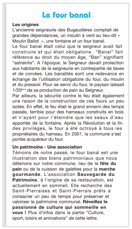 2023 Extrait de la lettre municipale avril 2021