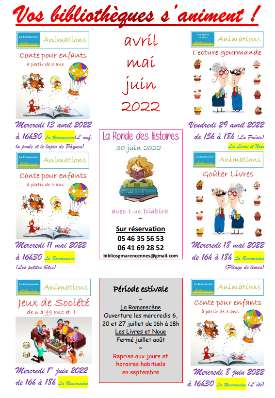 2022 04 Programme annimations bibliothèques