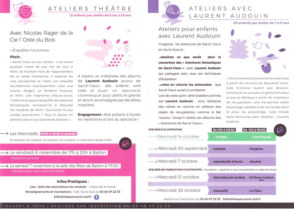 Entre les lignes Sept Nov 2020 Les ateliers Redim