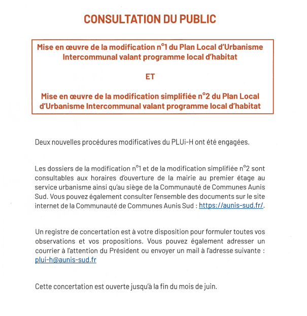 2023 04 Avis de consultation du public Explications