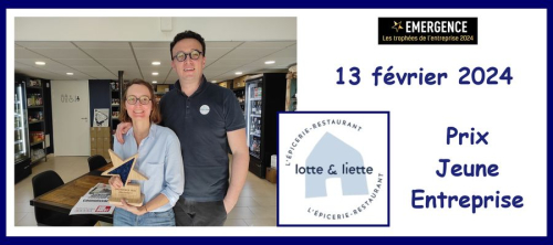 L'Épicerie Restaurant Lotte &amp; Liette récompensée au Prix Émergence 2024