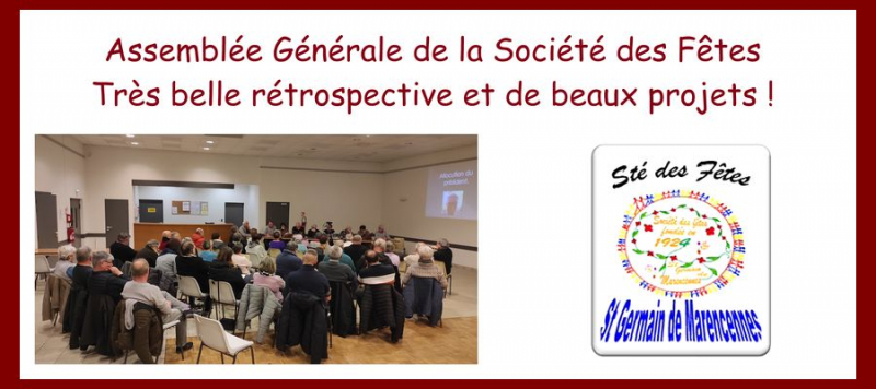 Retour sur l&#039;Assemblée Générale de la Société des Fêtes