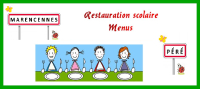 Les menus des restaurants scolaires