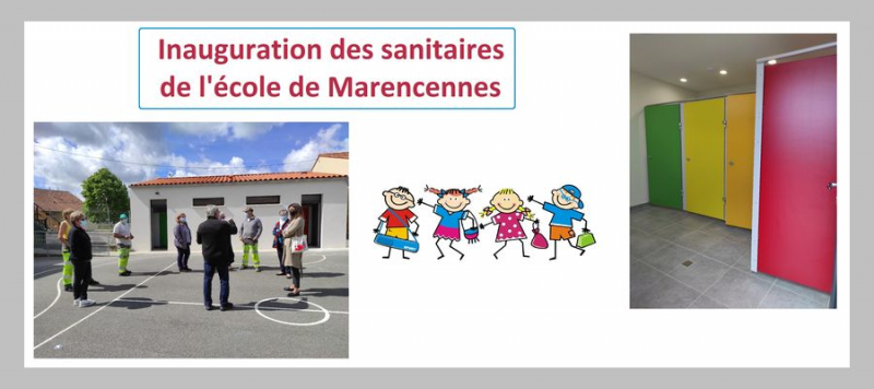 Des sanitaires neufs à l&#039;école de Marencennes !