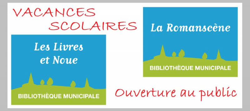 Profitez des vacances scolaires pour venir dans vos bibliothèques !