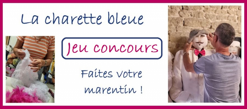 Les marentins se préparent pour la charette bleue !