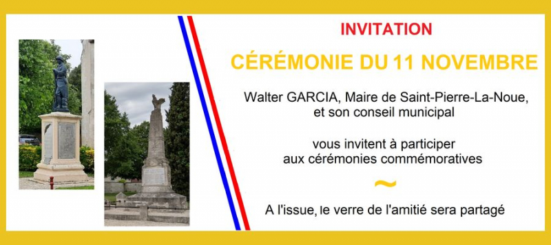 Saint-Pierre-La-Noue : le 11 novembre et ses cérémonies