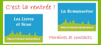 C&#039;est la rentrée dans nos deux bibliothèques !