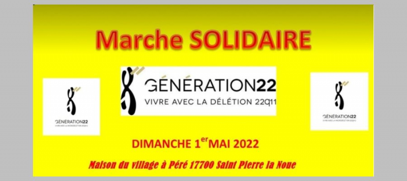 Marche solidaire organisée par génération 22
