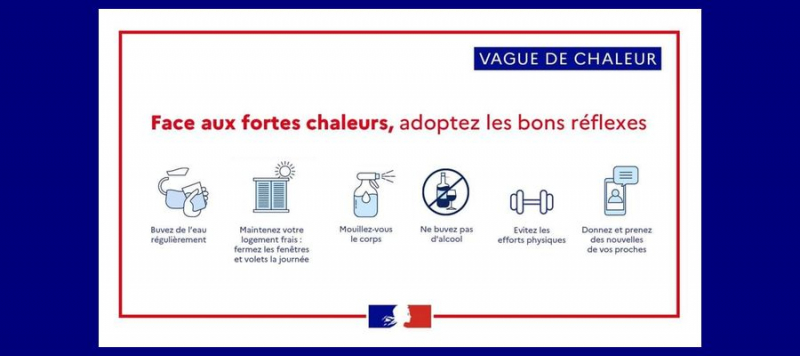 Adoptez les bons réflexes pendant les fortes chaleurs