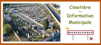 Cimetière de Marencennes : information municipale