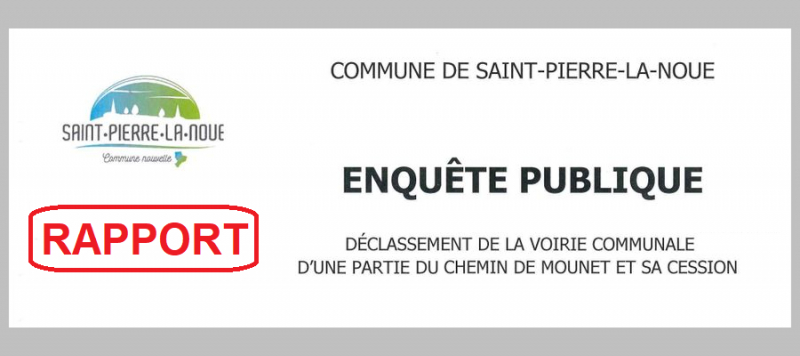 Rapport d&#039;enquête publique