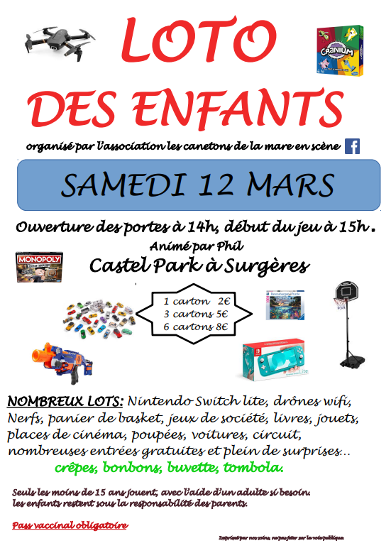 2022 03 12 Loto des enfants Affiche